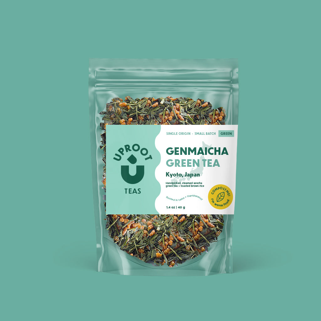 Uproot Teas Genmaicha | Green Tea with Toasted Brown Rice