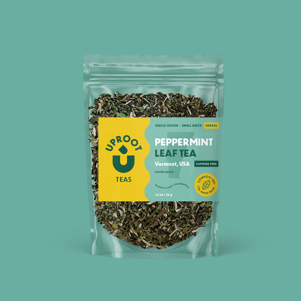 Uproot Teas Organic Vermont Peppermint Leaf Tea