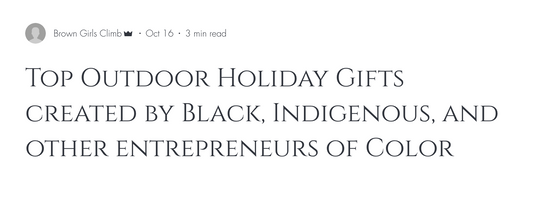 Uproot Featured on Brown Girls Climb Gift Guide